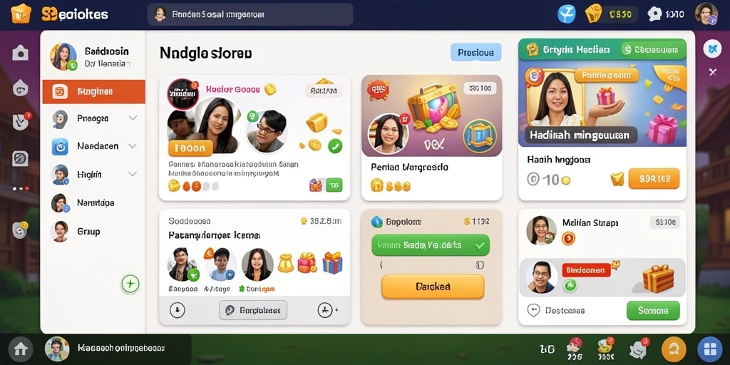 Screenshot memperlihatkan pilihan tema permainan yang beragam.