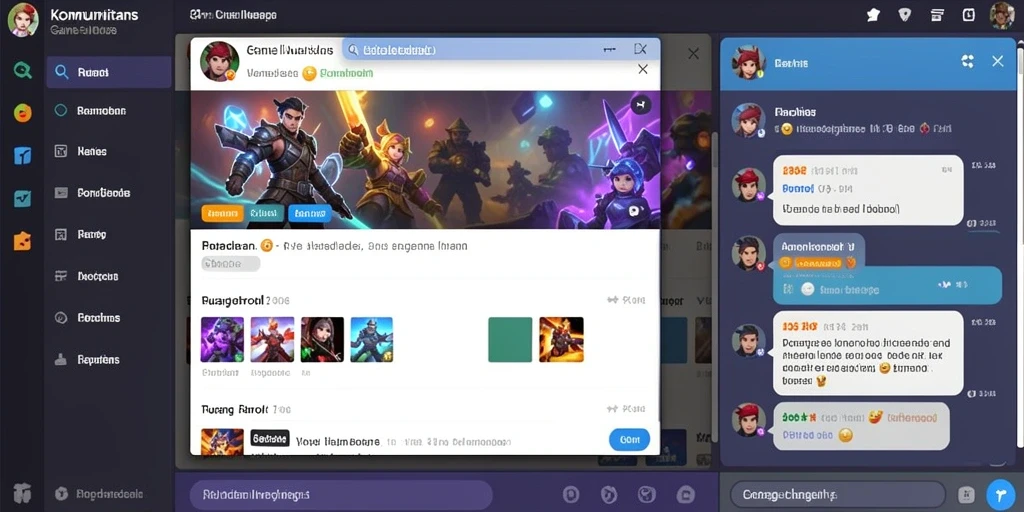 Fitur live chat yang mendukung interaksi antar pemain