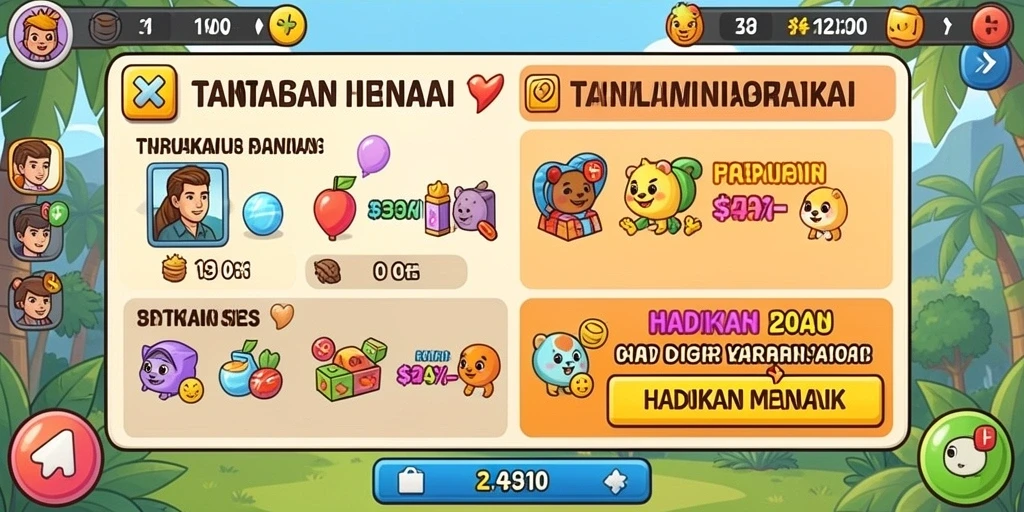 Lingkungan permainan yang indah dan imersif.
