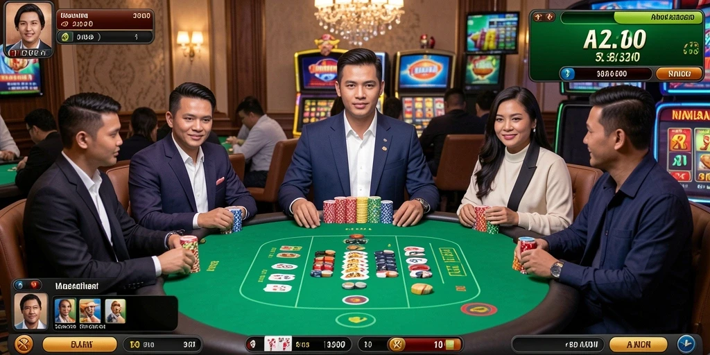 Pemandangan level yang menakjubkan dan mendebarkan.