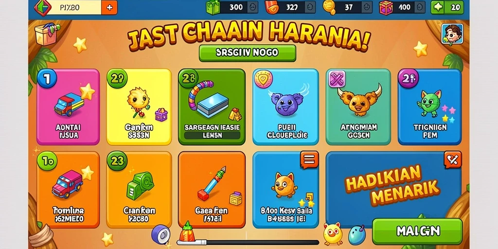 Gameplay yang seru dengan tantangan yang menyenangkan.